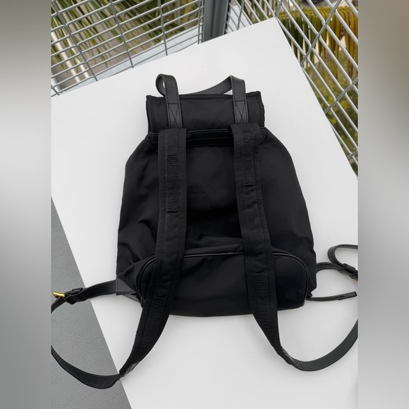 Moschino Couture Black Nylon Leather Gold Chain Backpack main image 10